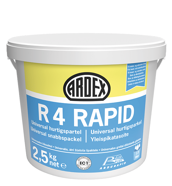 Universāla špaktele ātriem remonta darbiem ARDEX R4 Rapid
